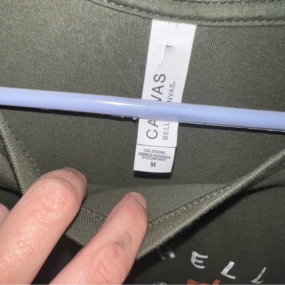 Hello Pumpkin Tee Green NWOT - Picture 3 of 5